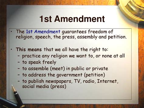 Brought to you by the First Amendment .